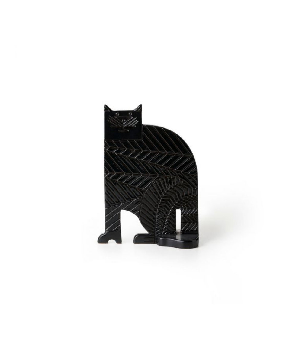 Bitossi Ceramiche Sitting Black Cat Aldo Londi
