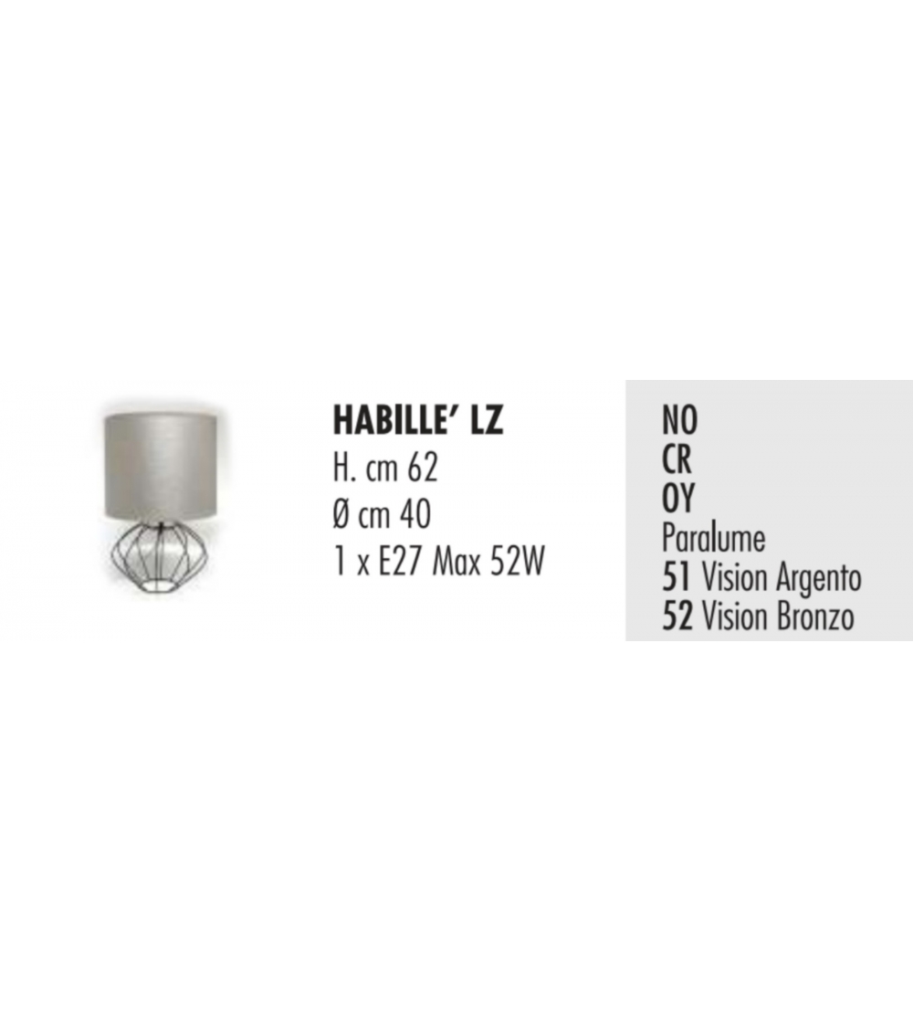 Table Lamp Habillè LZ - Febo Irilux