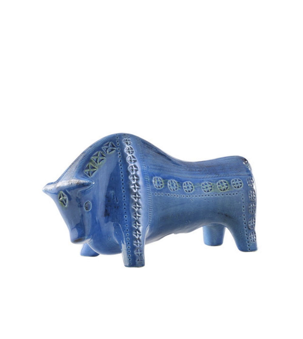 Figur Stier Serie Rimini Blu Aldo Londi