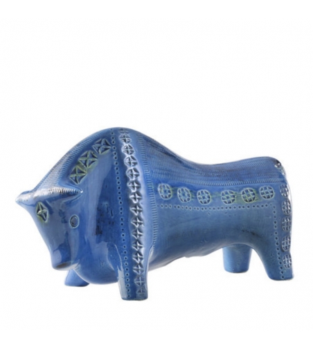 Bull Figure Rimini Blue Aldo Londi