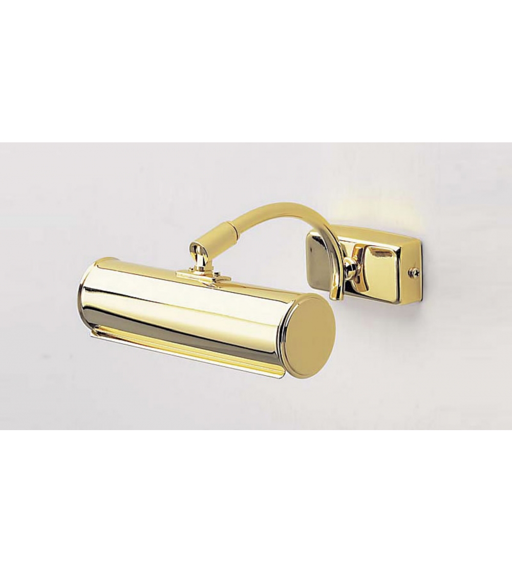 Wall Lamp In Brass Metal Tegola 19 - Febo Irilux