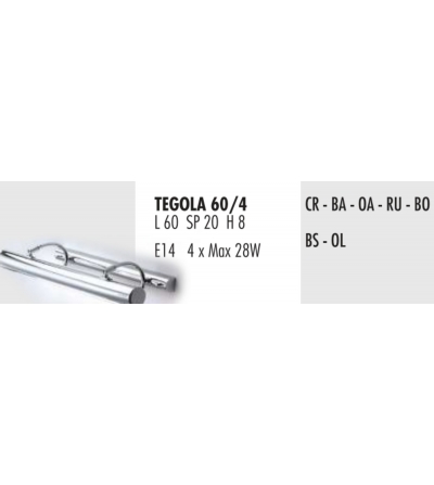 Wandleuchte In Messing Metal Tegola 60 - Febo Irilux 2