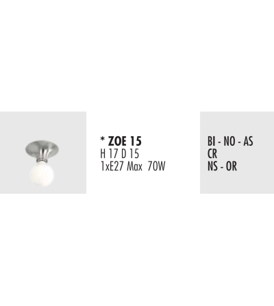Spot De Plafond Metal Zoe 15 - Febo Irilux 2