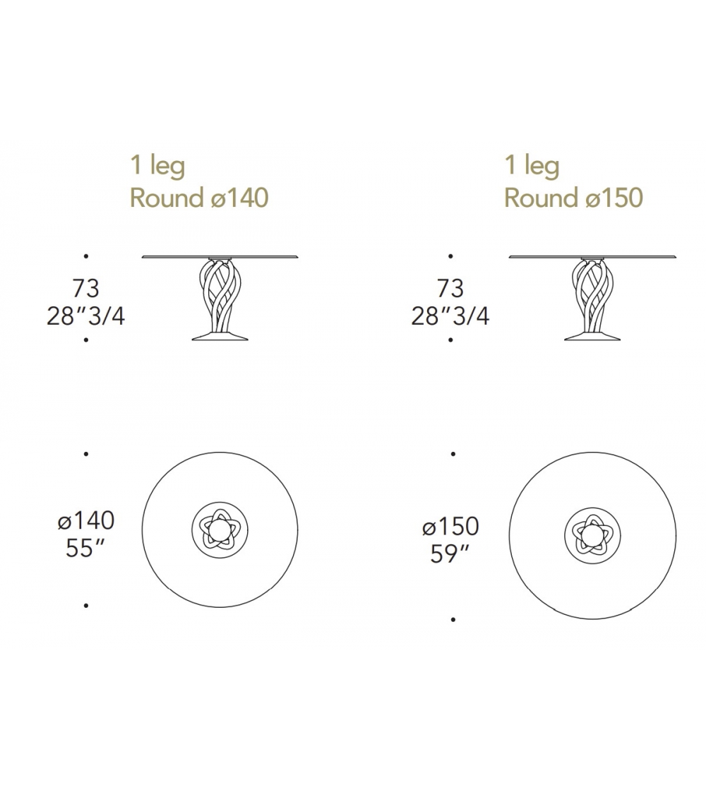 Tavolo Bolshòj 72 - Reflex