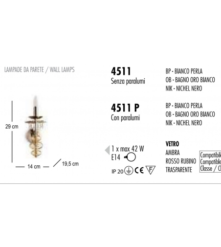 Lampada Da Parete Bolle Di Sapone 4511 - Febo Irilux