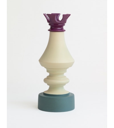 Vase Tour D'Échecs Vert Violet - Nuove Forme Firenze