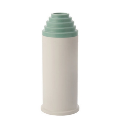 Ettore Sottsass Bitossi Ceramiche weiß-grüne Vase