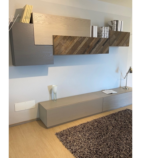 Pared Equipada En Madera Maciza - Vinciguerra Shop