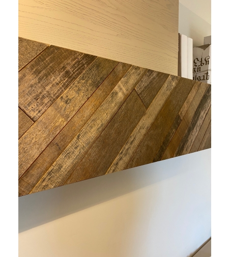 Wall Unit In Solid Wood - Vinciguerra Shop