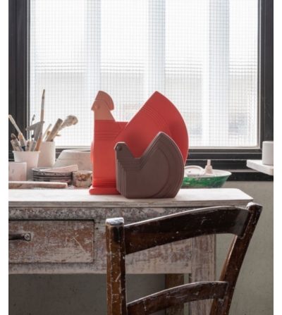 Roter Hahn-Skulptur - Nuove Forme Firenze 2