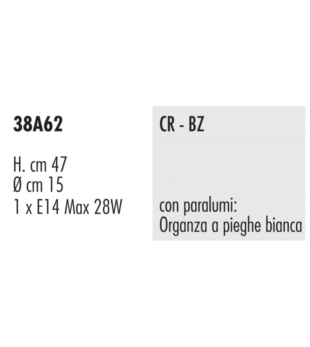 Lampe De Table Colibrì 38A62 - Febo...