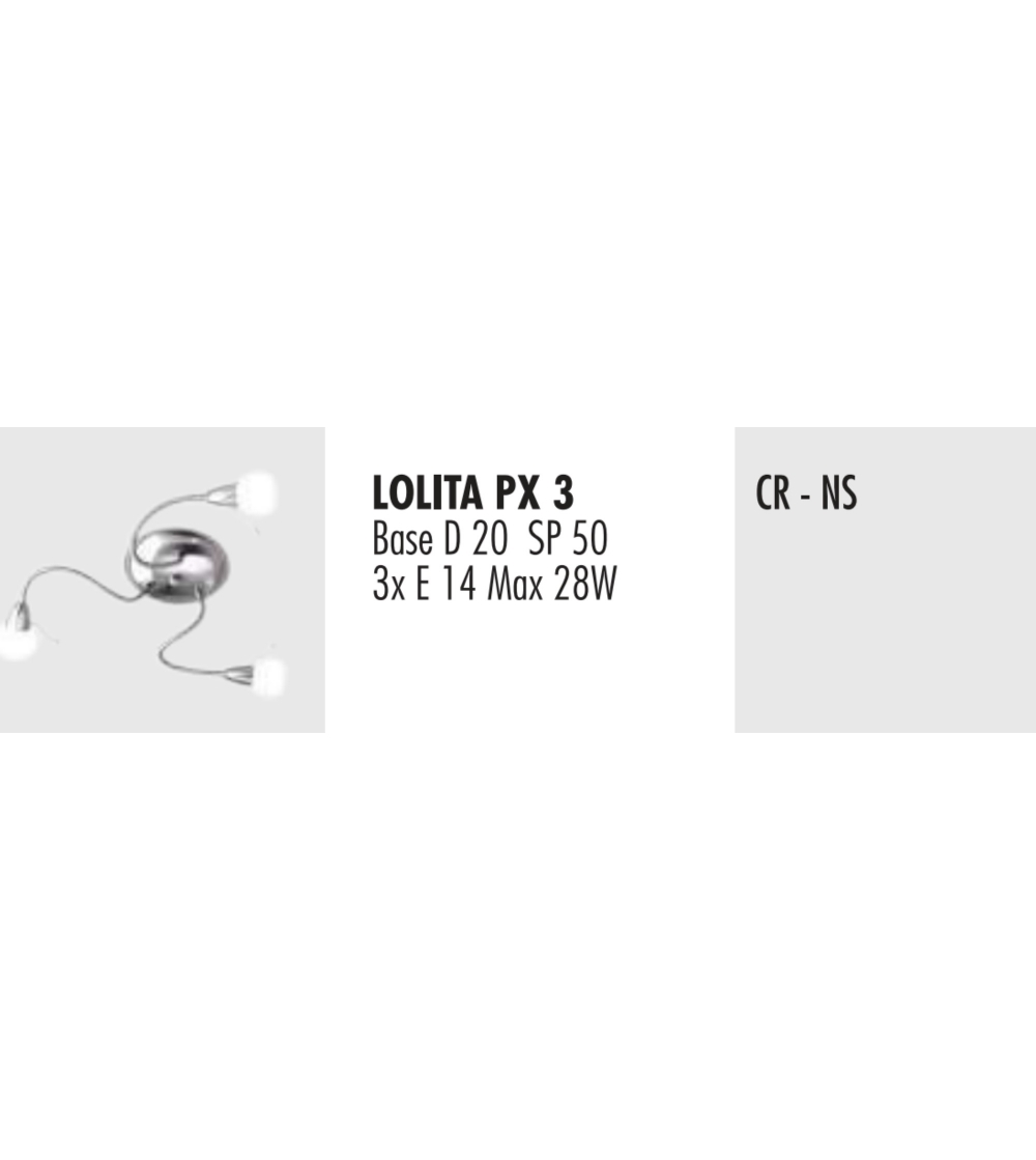 Deckenlampe Lolita PX3 - Febo Irilux