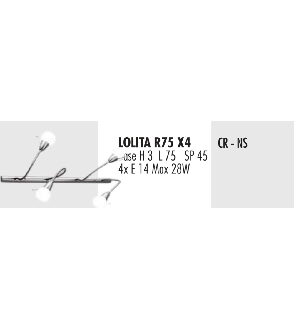 Lampàra De Pared Lolita R75X4 - Febo...