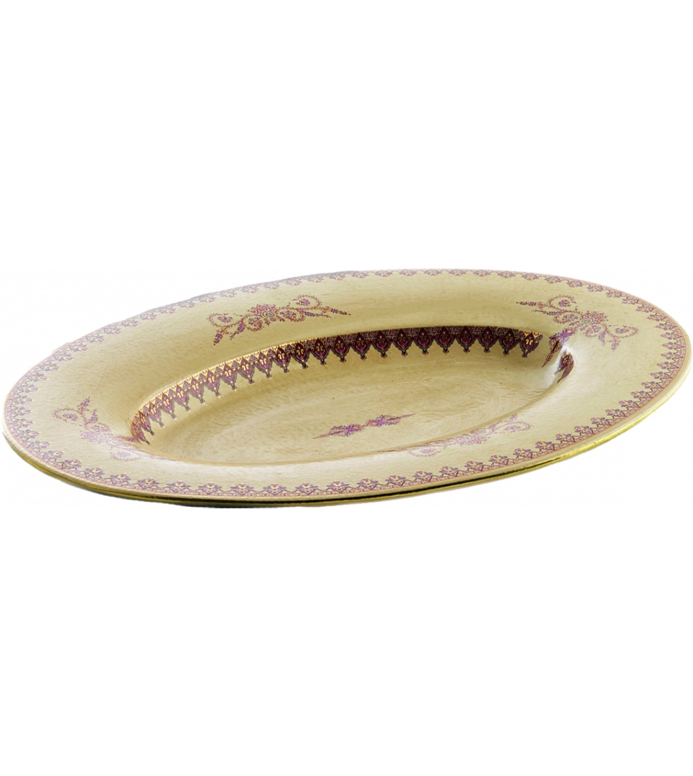 Oval Tray Bisanzio - Le Porcellane