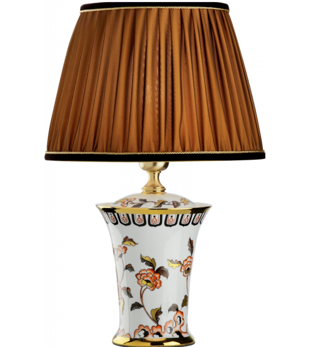 Chinesische Blumen Tischlampe 6106 - Le Porcellane