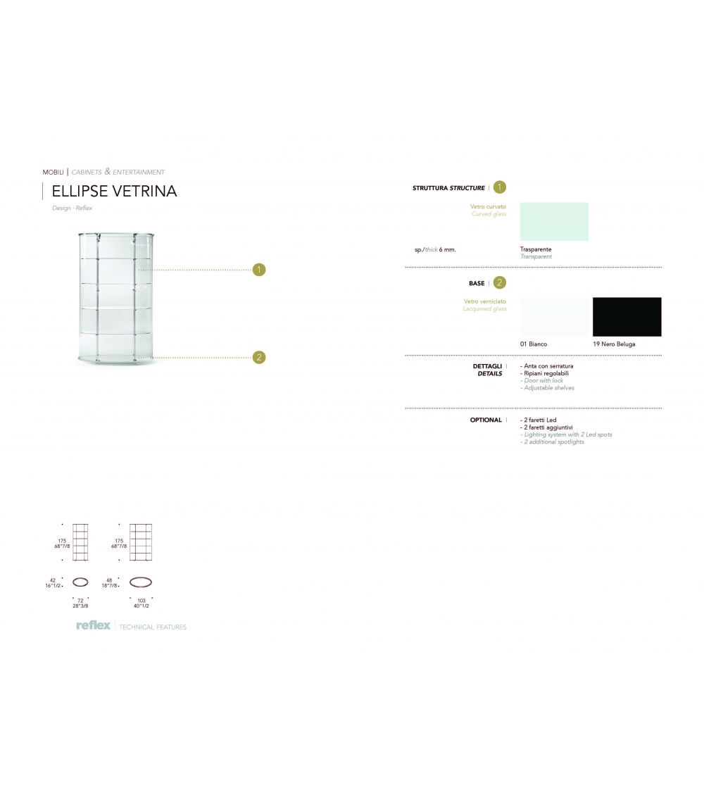 Vitrina Ellipse - Reflex