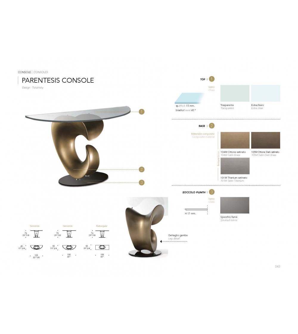 Parentesis Consolle - Reflex