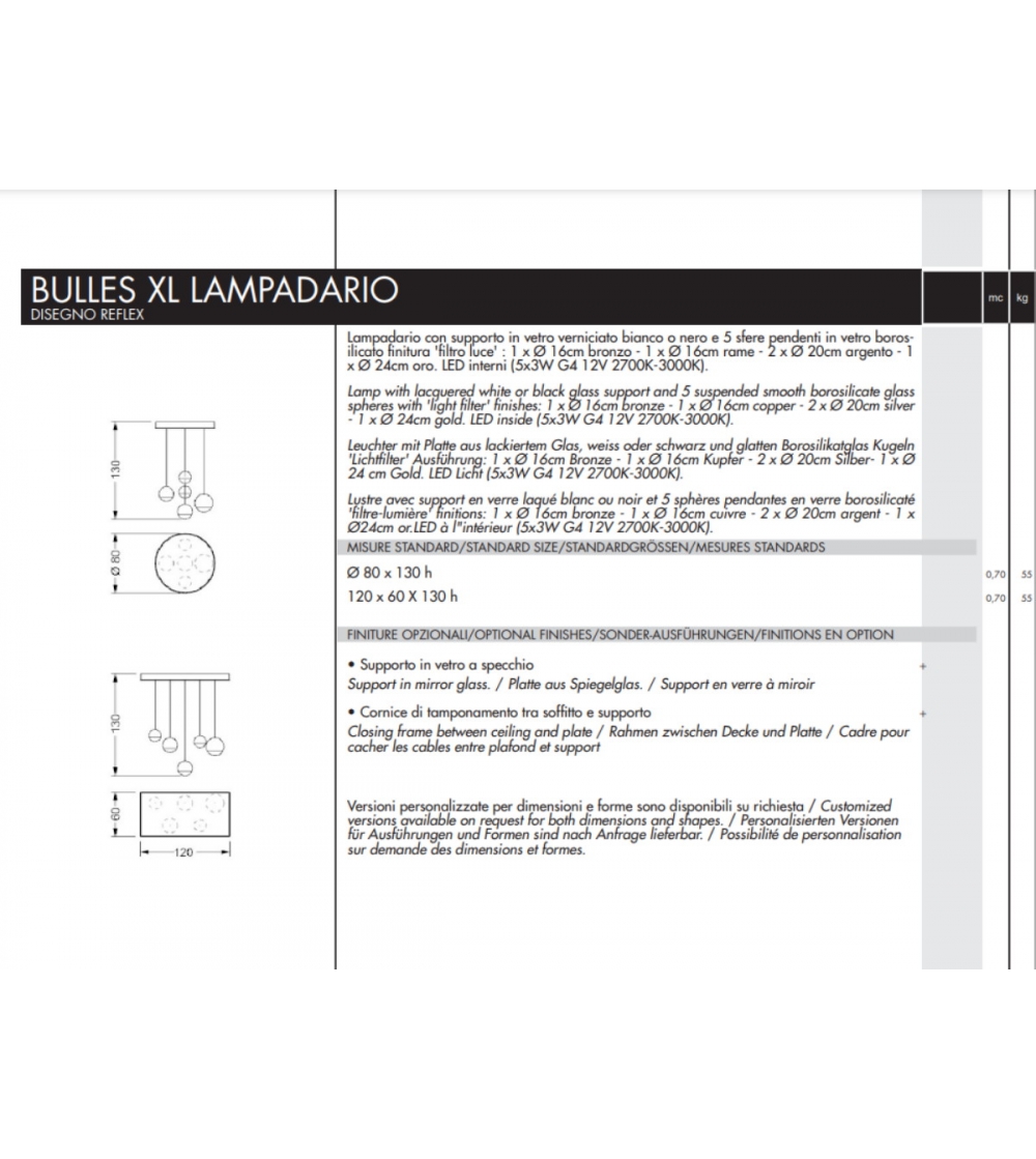Lustre Bulles XL - Reflex
