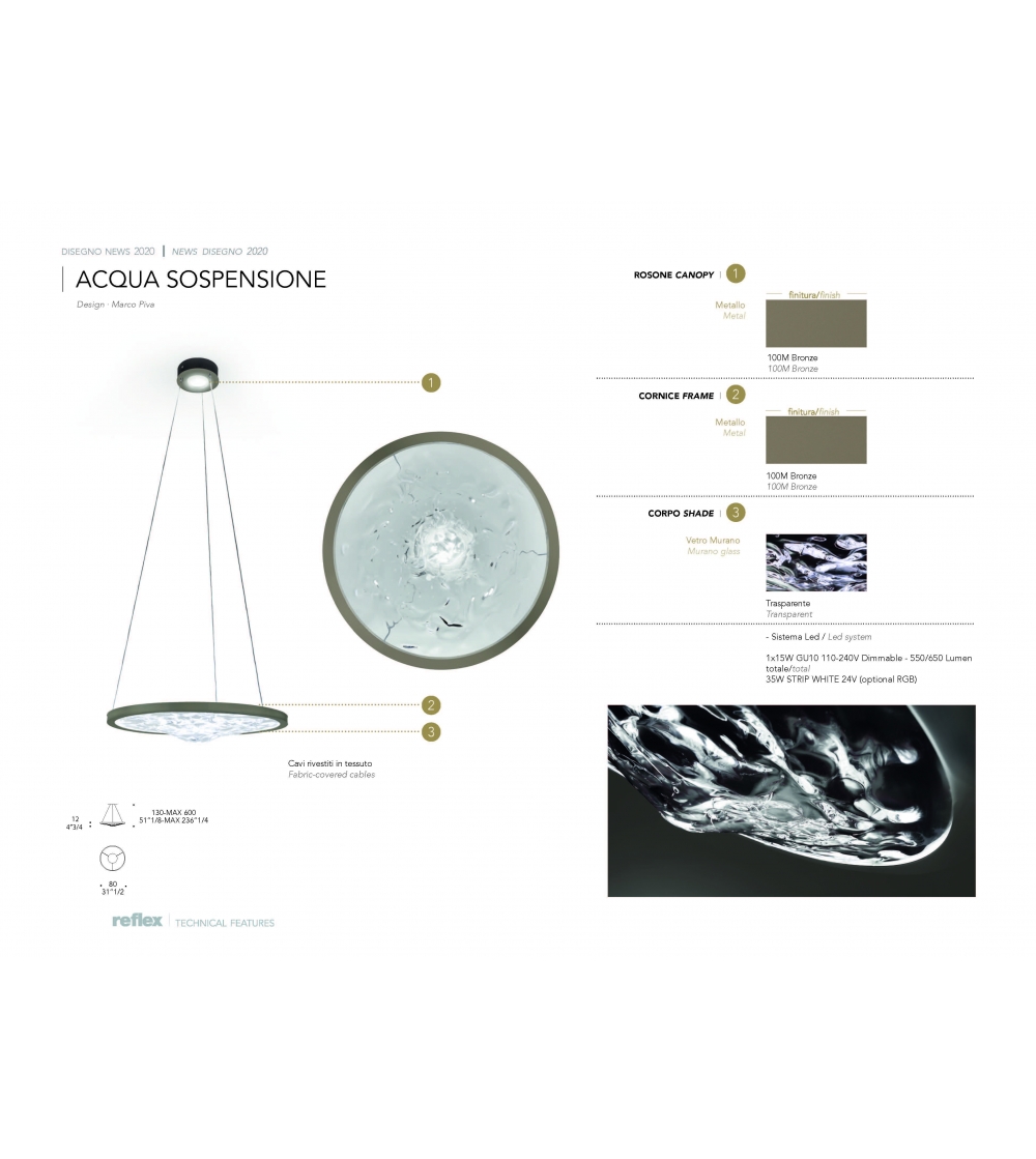 Araña Acqua - Reflex
