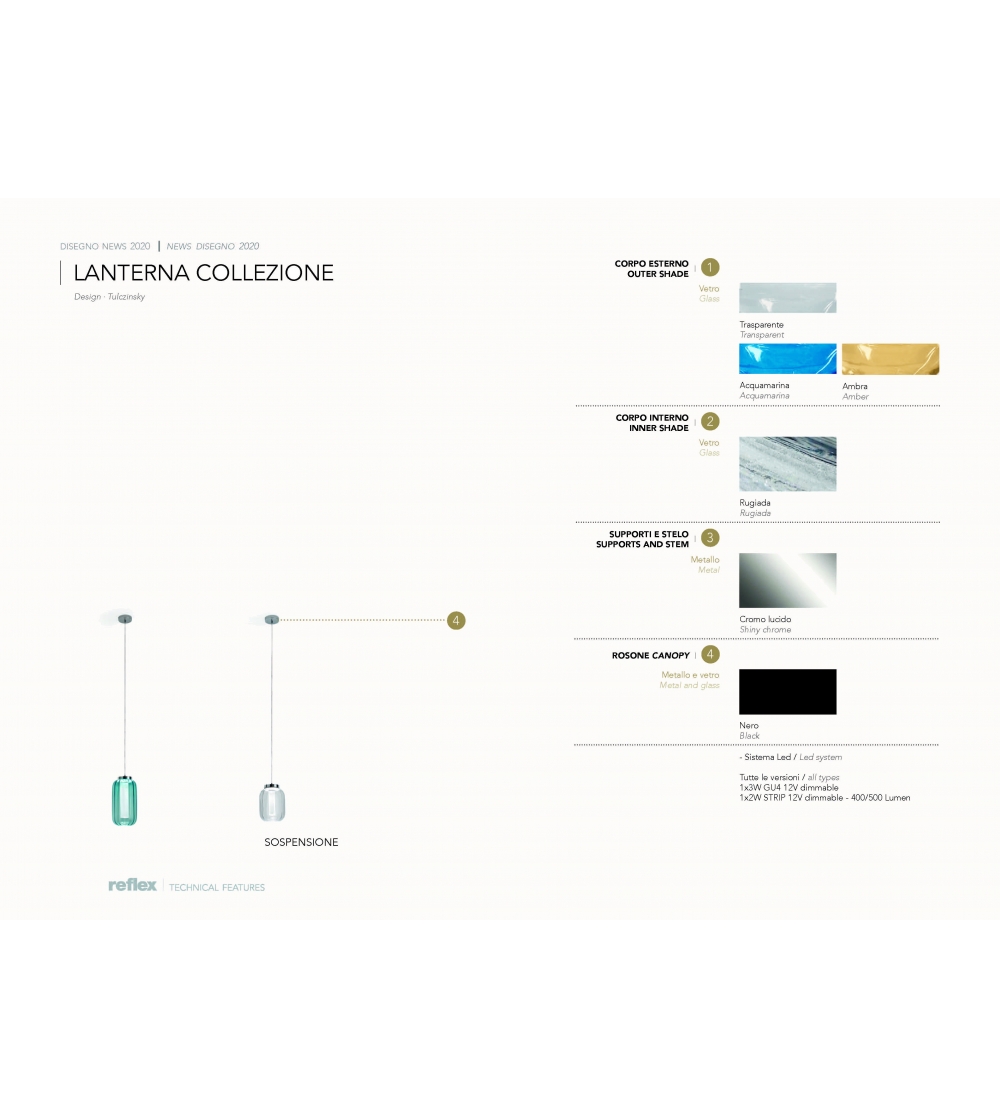 Reflex - Lanterna Suspension