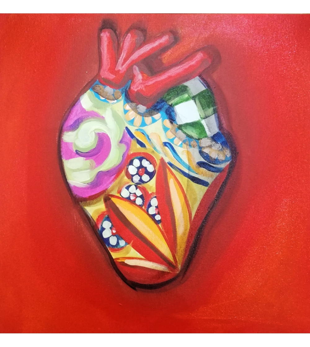 Sicilian Heart Painting - Bottega Farnese