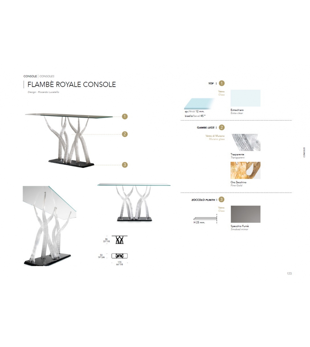 Table Console Flambè Royal - Reflex
