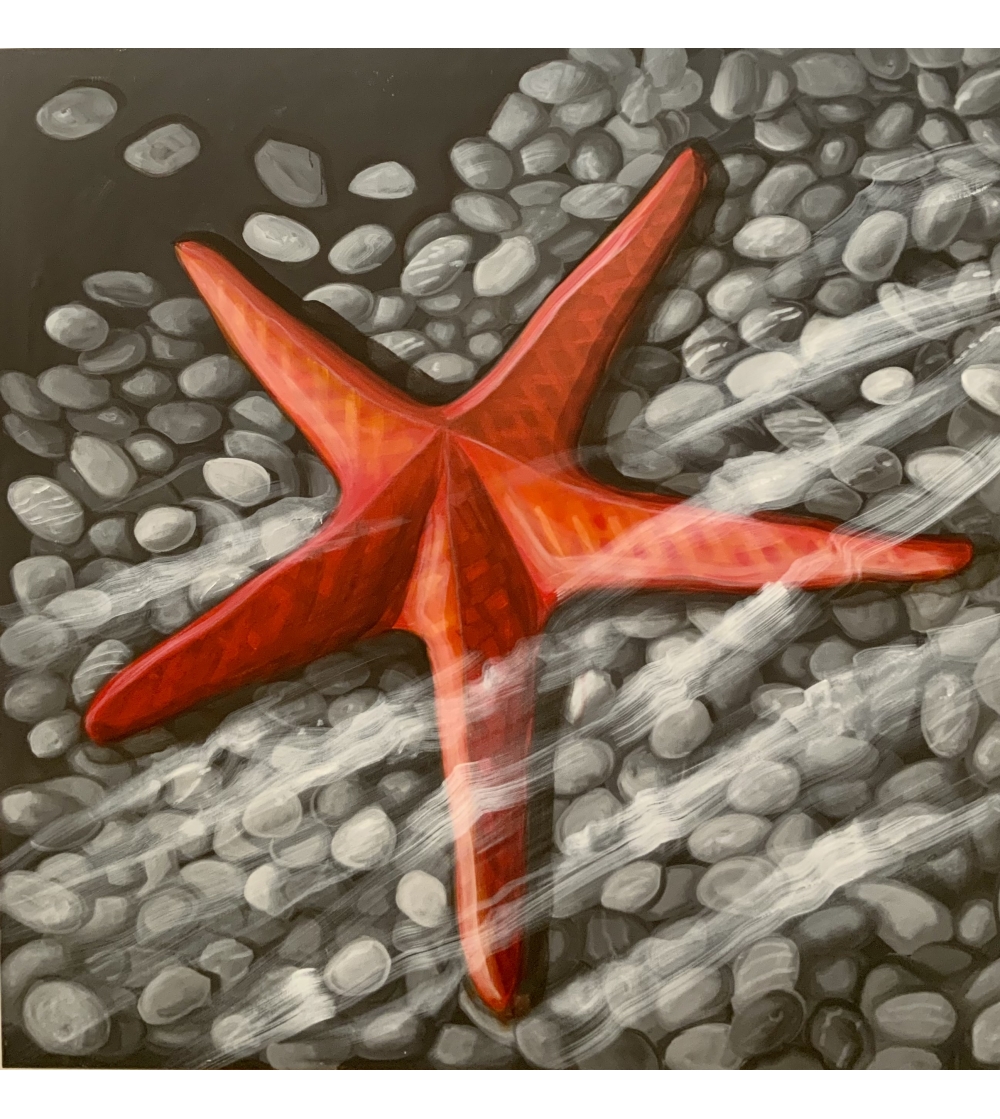 Starfish On Stones Painting - Bottega Farnese