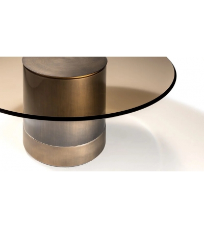Table Basse en Verre Tau 40 Steel - Reflex 2