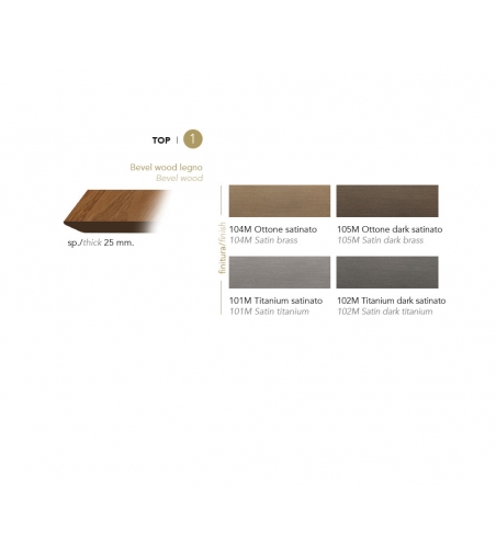 Tavolino Seventy 40 Bevel Wood - Reflex