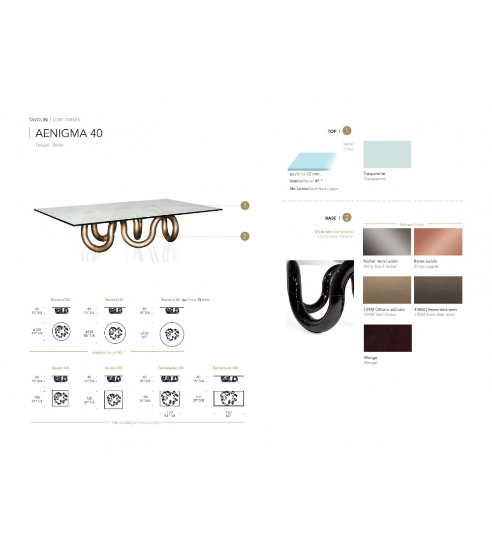 Reflex - Aenigma 40 Couchtisch