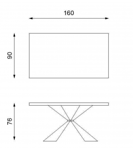 Fixed Table Stark OM/424/RO - Stones