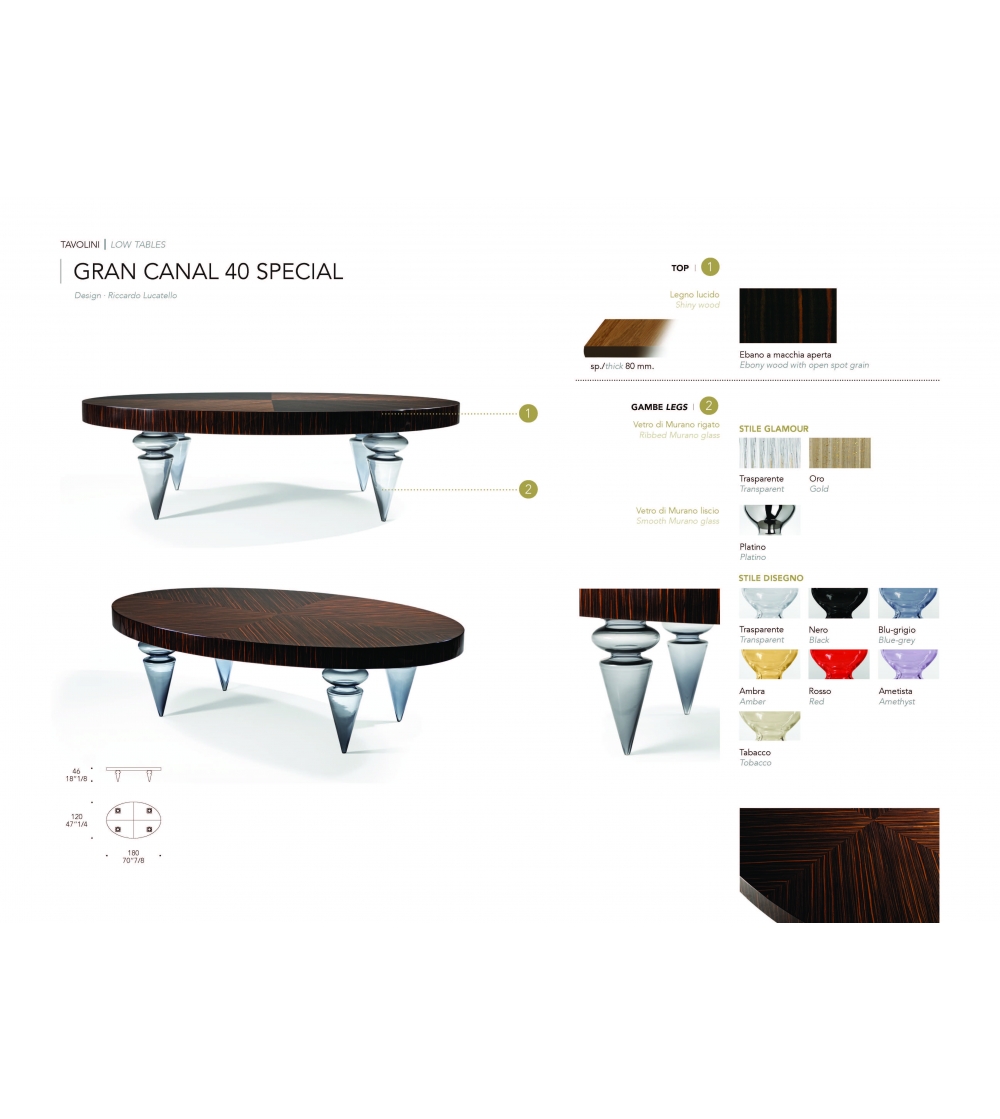 Table Basse Gran Canal 40 Special -...