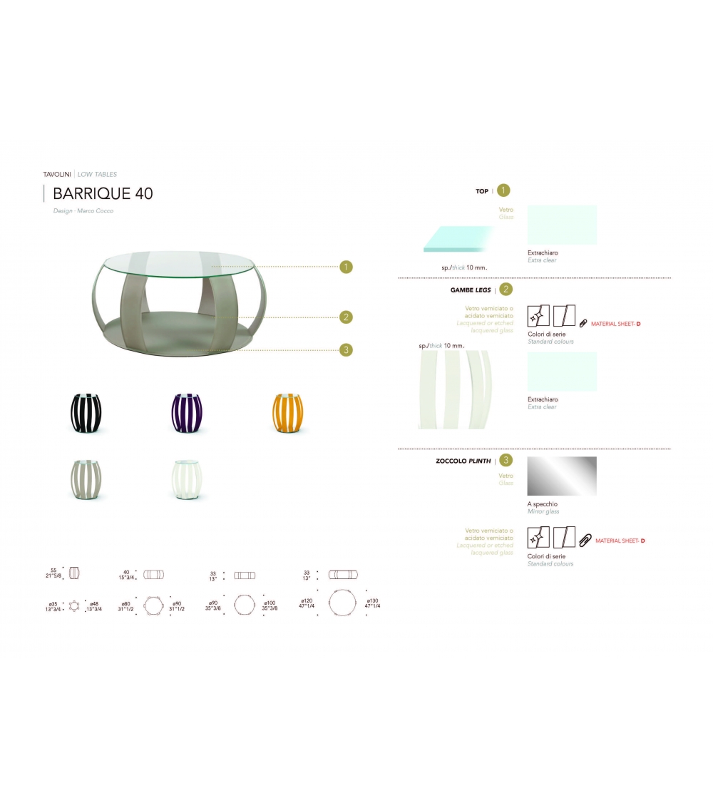 Reflex - Barrique 40 Couchtisch