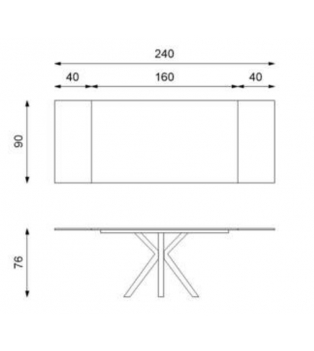 Stones - Extendable Table Ceramic 1 OM/313/MN