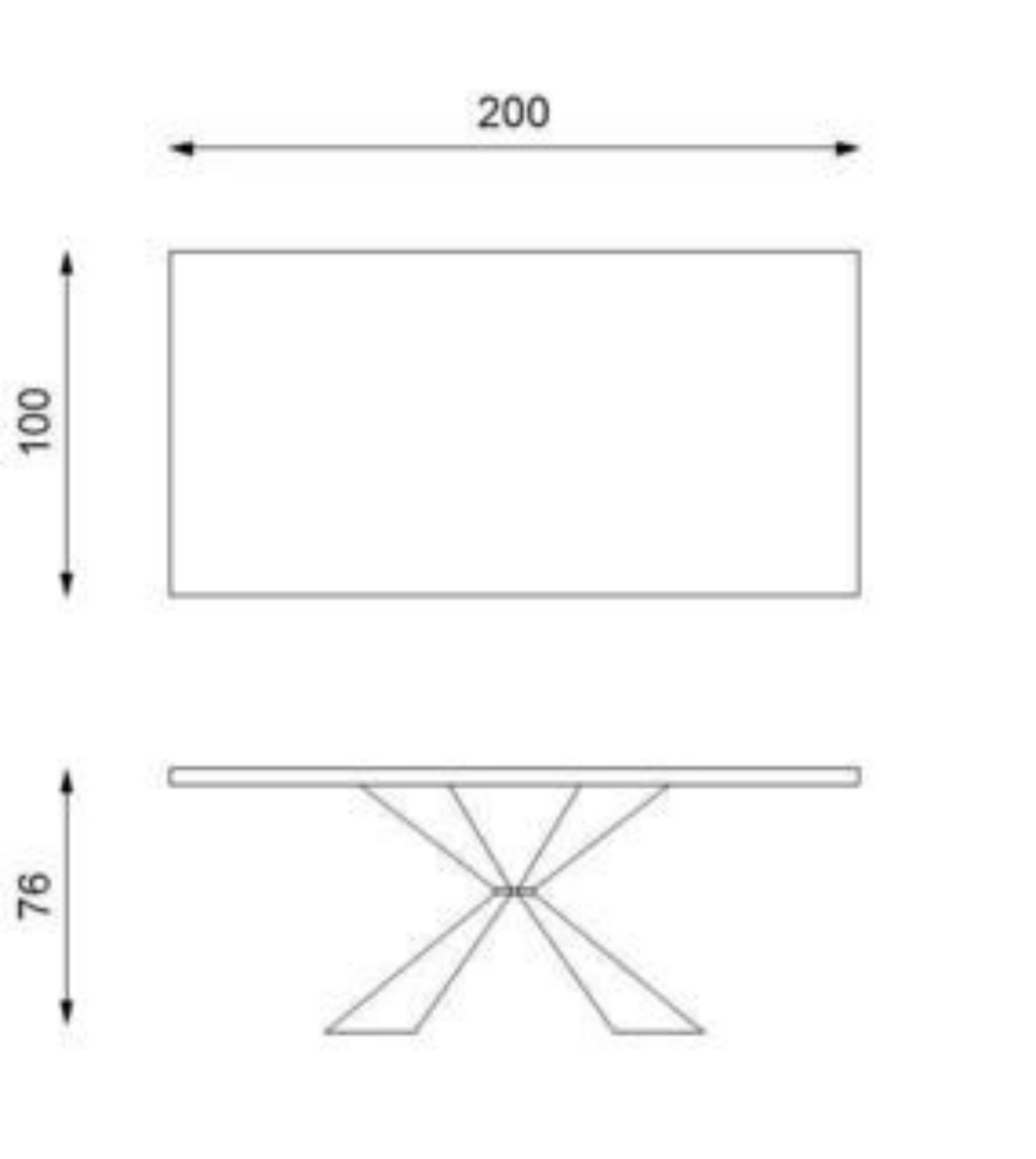 Fixed Table Stark OM/426/RO - Stones