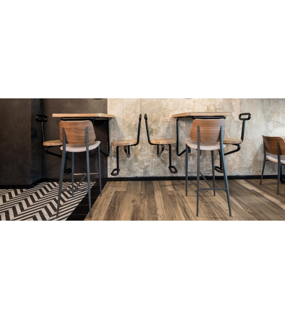 Taburete Moderno de Madera Midj