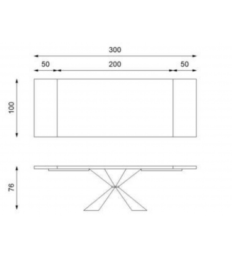 Mesa Extensible OM/427/RT Stark - Stones