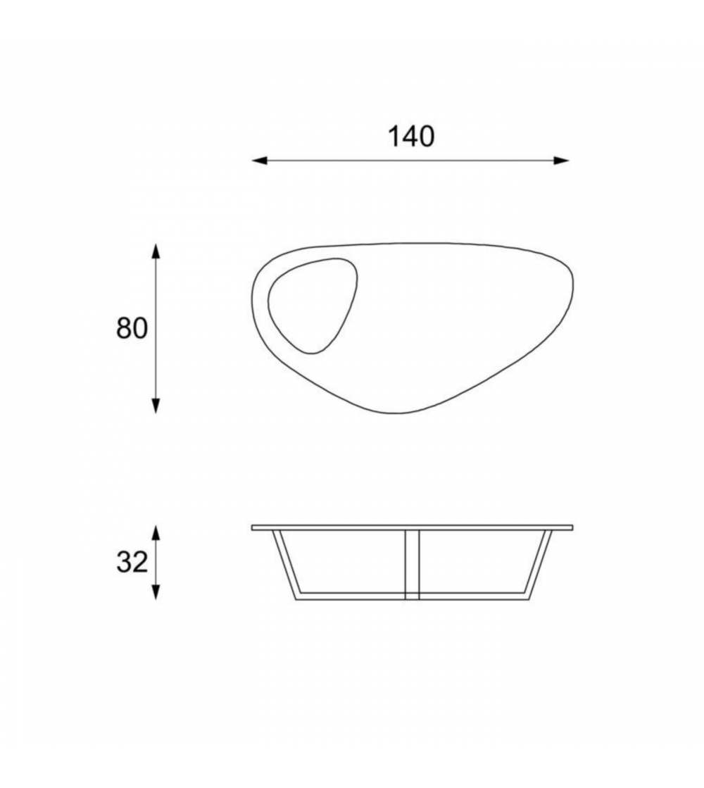 Table Basse Drop OM/372/VP - Stones