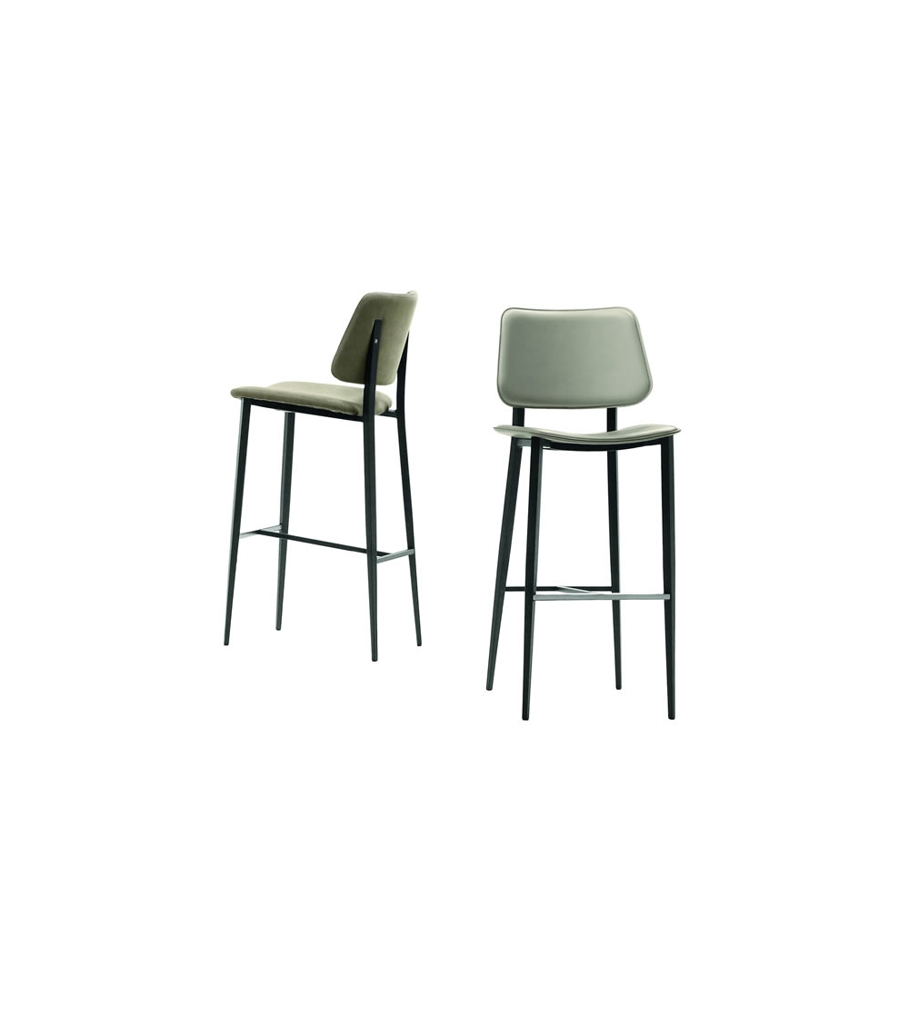 Midj Joe Tabouret Moderne en Cuir
