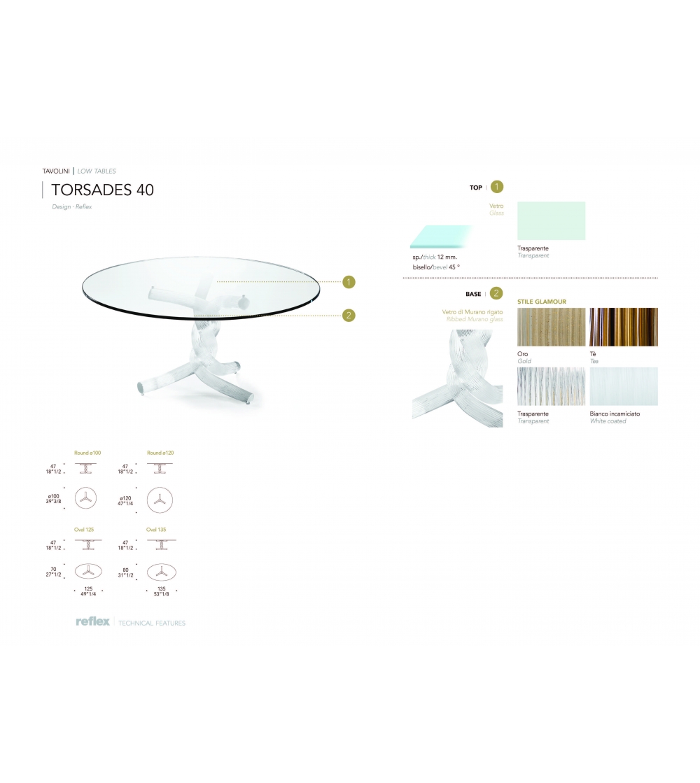 Table Basse Torsades 40 - Reflex