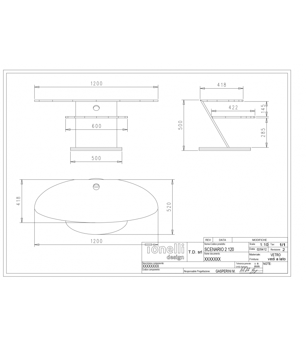 Porta Tv Scenario - Tonelli Design