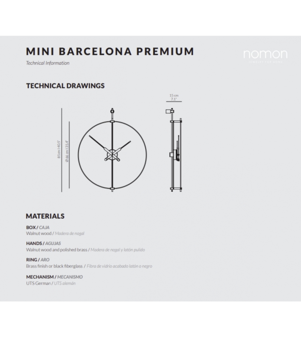 Nomon - Mini Barcelona Premium Gold...