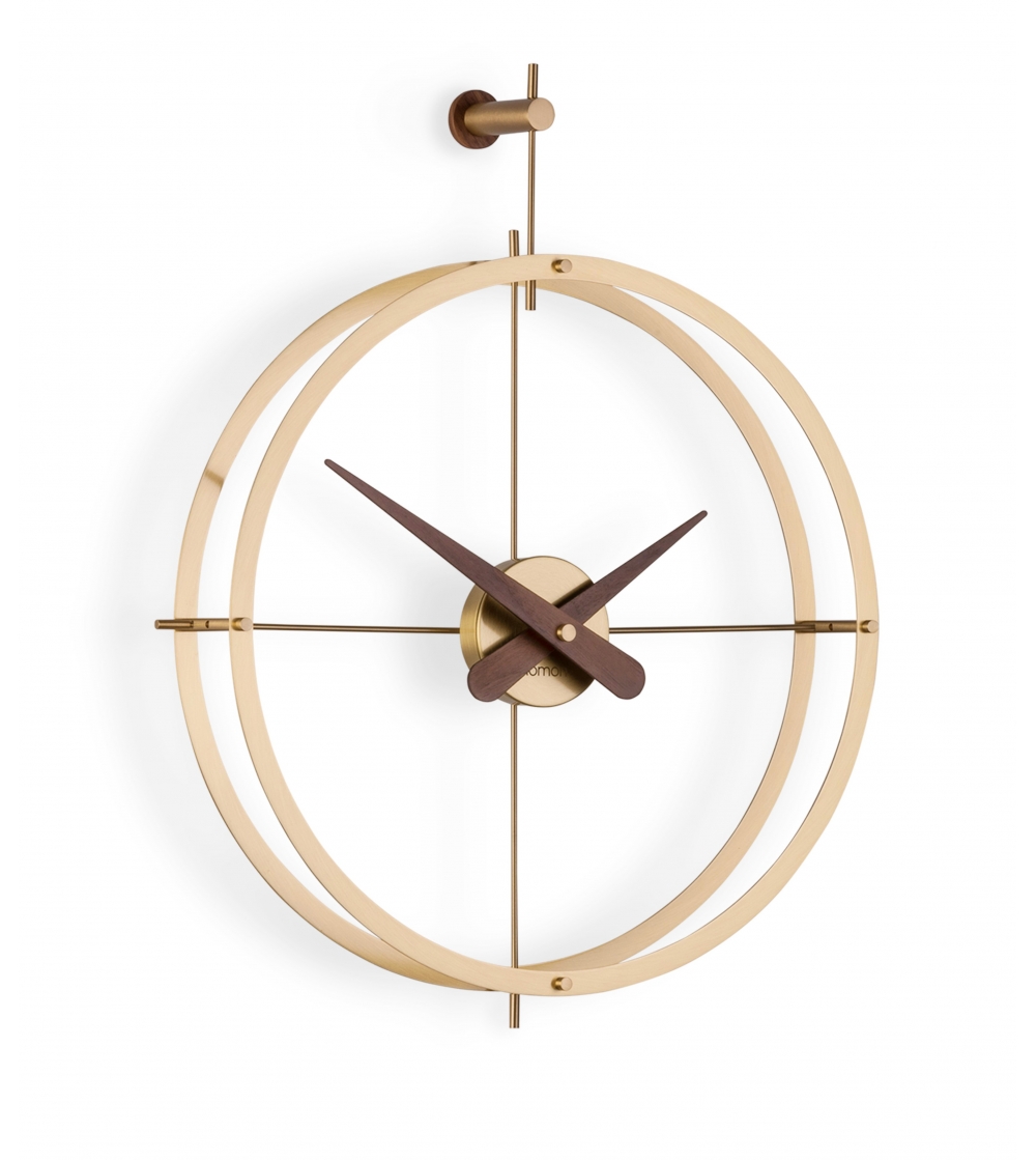 Reloj De Pared 2 Puntos Premium Gold - Nomon