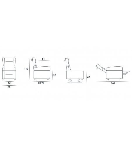 Fauteuil Relax Valery Spazio Relax