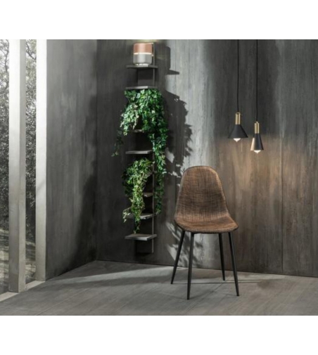 Ensemble de 4 Chaises Martina Marron - Stones