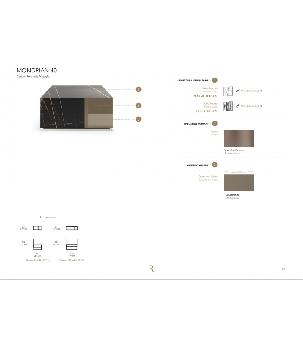 Reflex - Mondrian 40 Couchtisch
