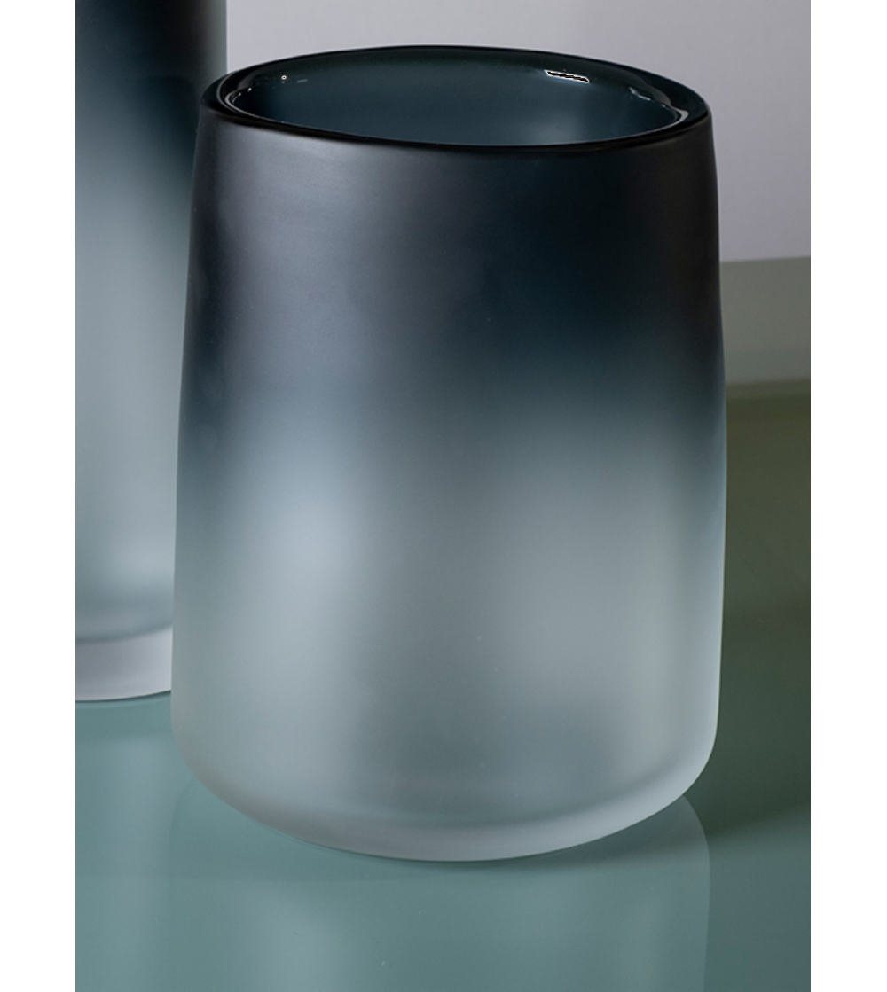 Vaso di vetro del cilindro trasparente 11,8 alto, 6 apertura, 15,7