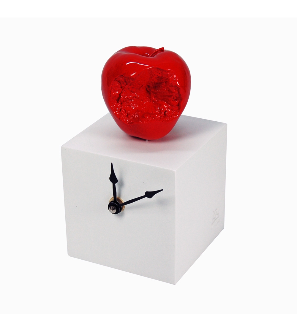 Antartidee Horloge de Table Cube Pomme