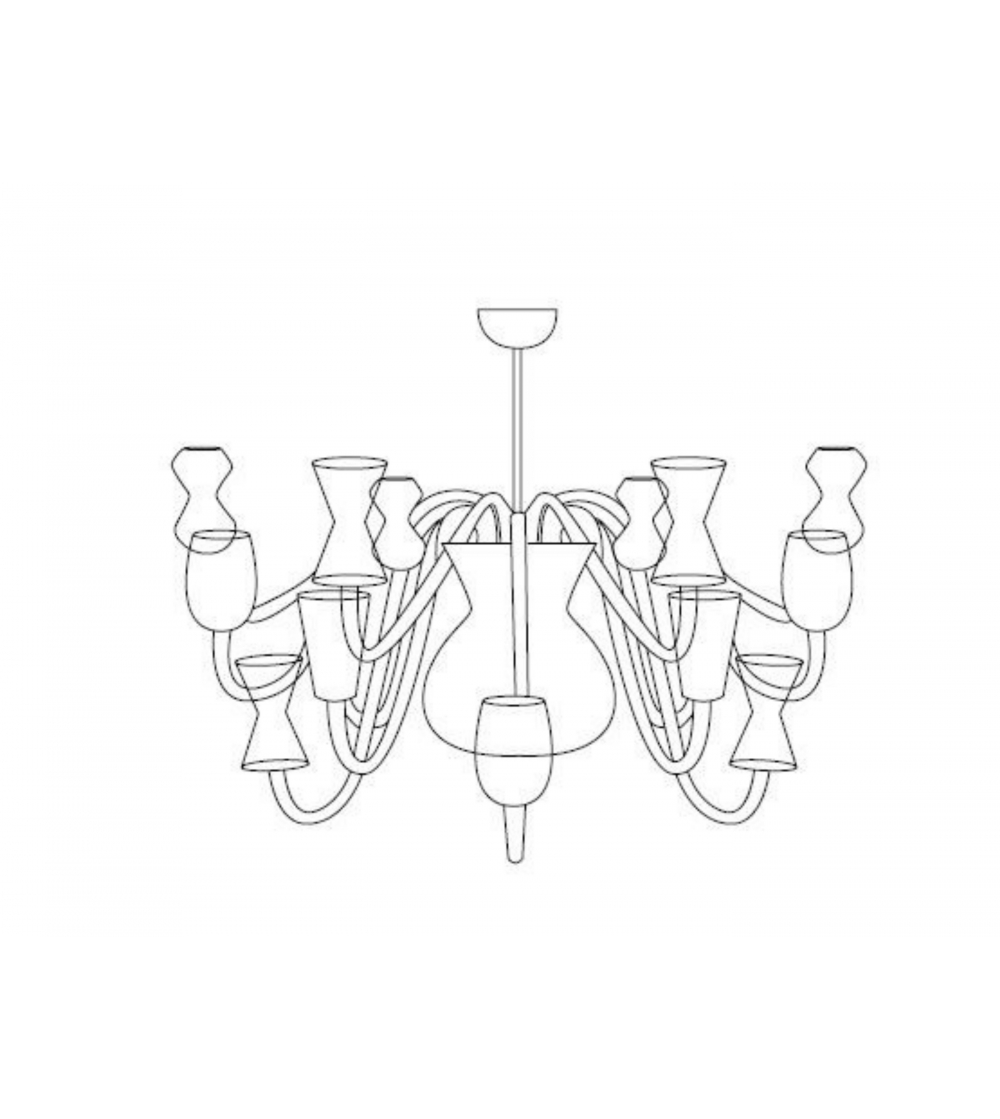 Lampadario In Vetro Murano K1 - PURHO