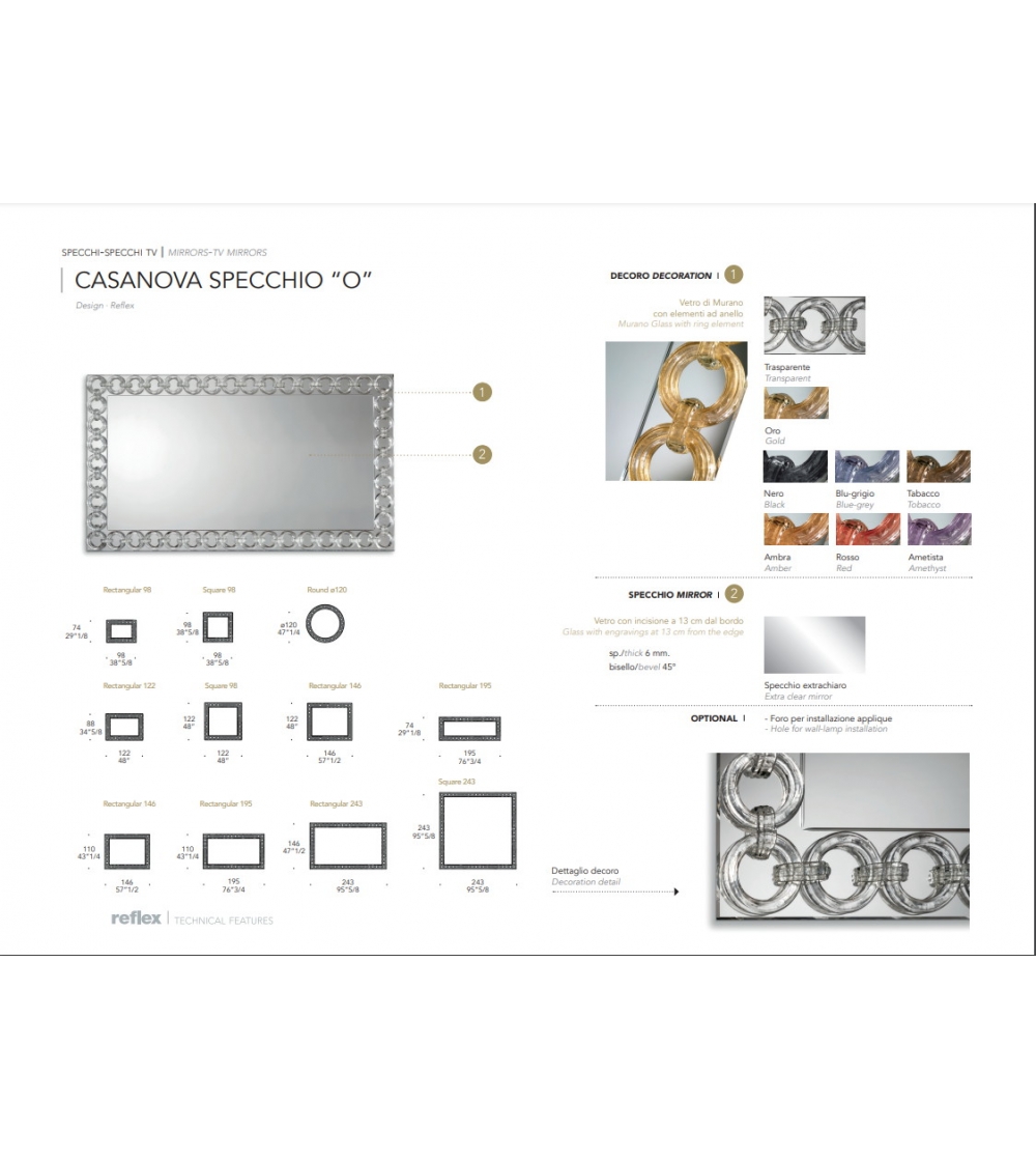 Reflex - Casanova "O" Mirror